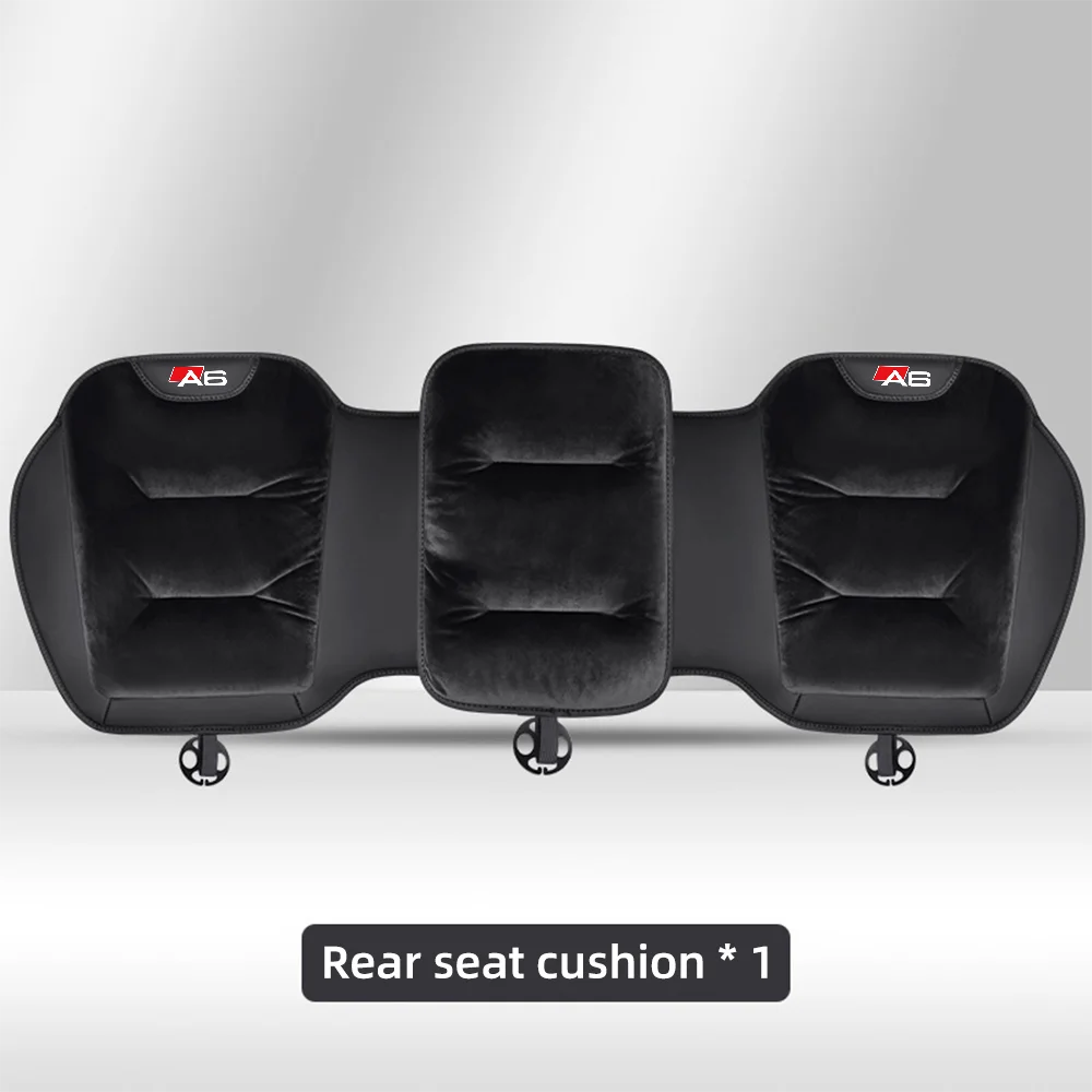 Housse de siège de voiture en flanelle pour Audi A6, coussin de siège avant/arrière en peluche chaud d'hiver, coussin de Protection de chaise, accessoires d'intérieur automobile