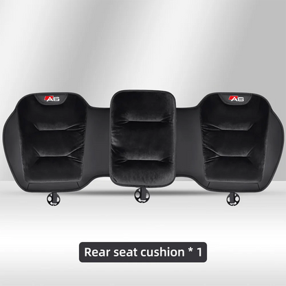 Housse de siège de voiture en flanelle pour Audi A6, coussin de siège avant/arrière en peluche chaud d'hiver, coussin de Protection de chaise, accessoires d'intérieur automobile