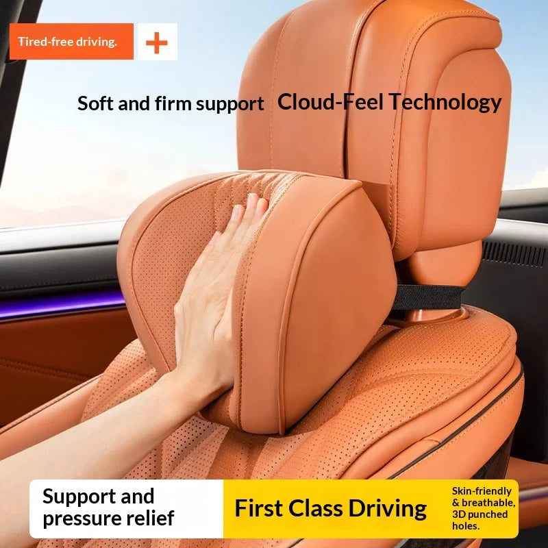Coussin de nuque et de soutien lombaire pour voiture, universel toutes saisons, coussin lombaire respirant avec contour ergonomique pour la taille