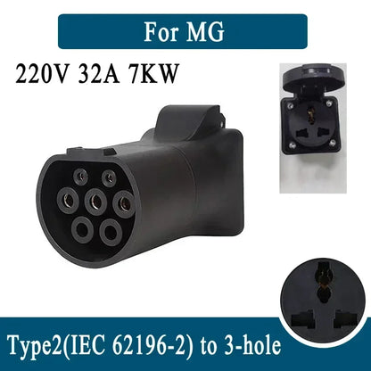 Adaptateur de câble EV de décharge de voiture femelle V2L Type2, pour MG BYD KIA Hyundai Smart # 1 connecteur de véhicule ZEEKR (besoin de voiture prend en charge V2L)