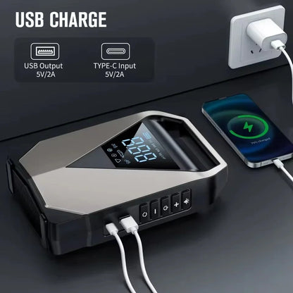 Démarreur de saut de voiture Portable, pompe à Air 150psi, compresseur d'air, pompe à pneus 2500A, Booster de batterie de voiture, dispositif de démarrage automatique, paquet de saut 12V