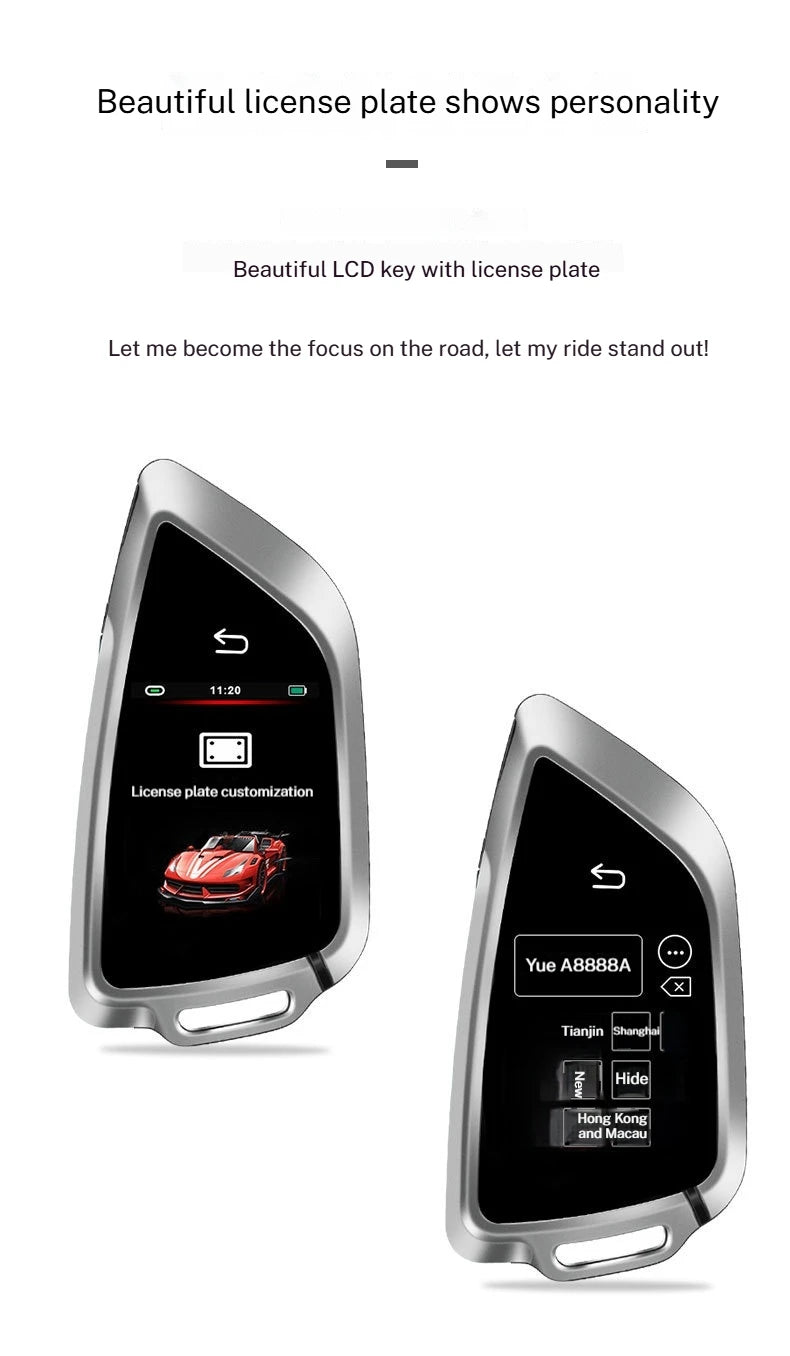 Clé de voiture numérique intelligente, Modification, télécommande tactile LCD, pour Audi/BMW/Ford/Mazda/Toyota/Tesla/Benz/Honda/BYD/Ford/Porsche
