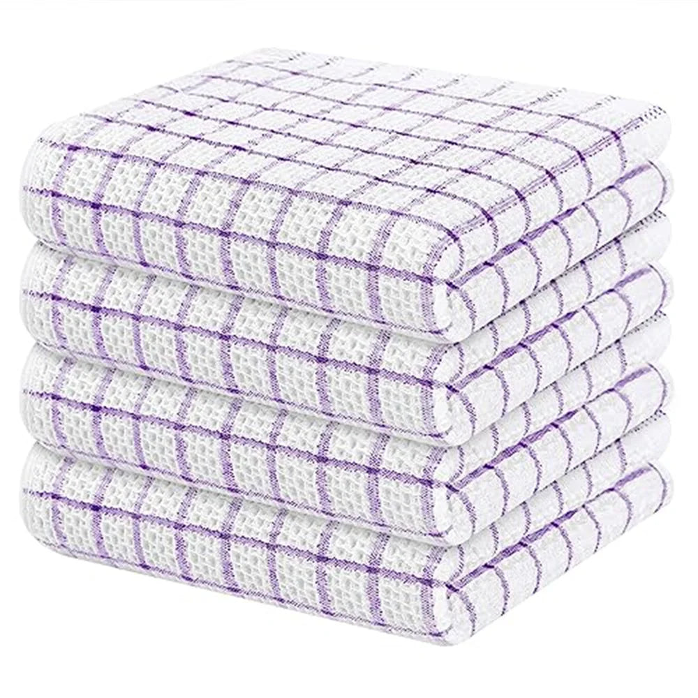 Homaxy 100% coton serviette de cuisine torchon doux Super absorbant chiffons de cuisine nettoyage à domicile serviette à récurer lavage de la vaisselle tissu