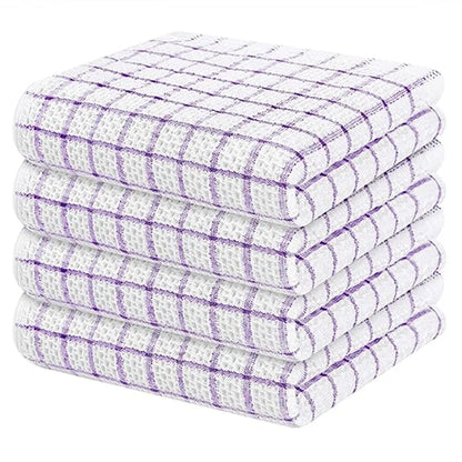 Homaxy 100% coton serviette de cuisine torchon doux Super absorbant chiffons de cuisine nettoyage à domicile serviette à récurer lavage de la vaisselle tissu