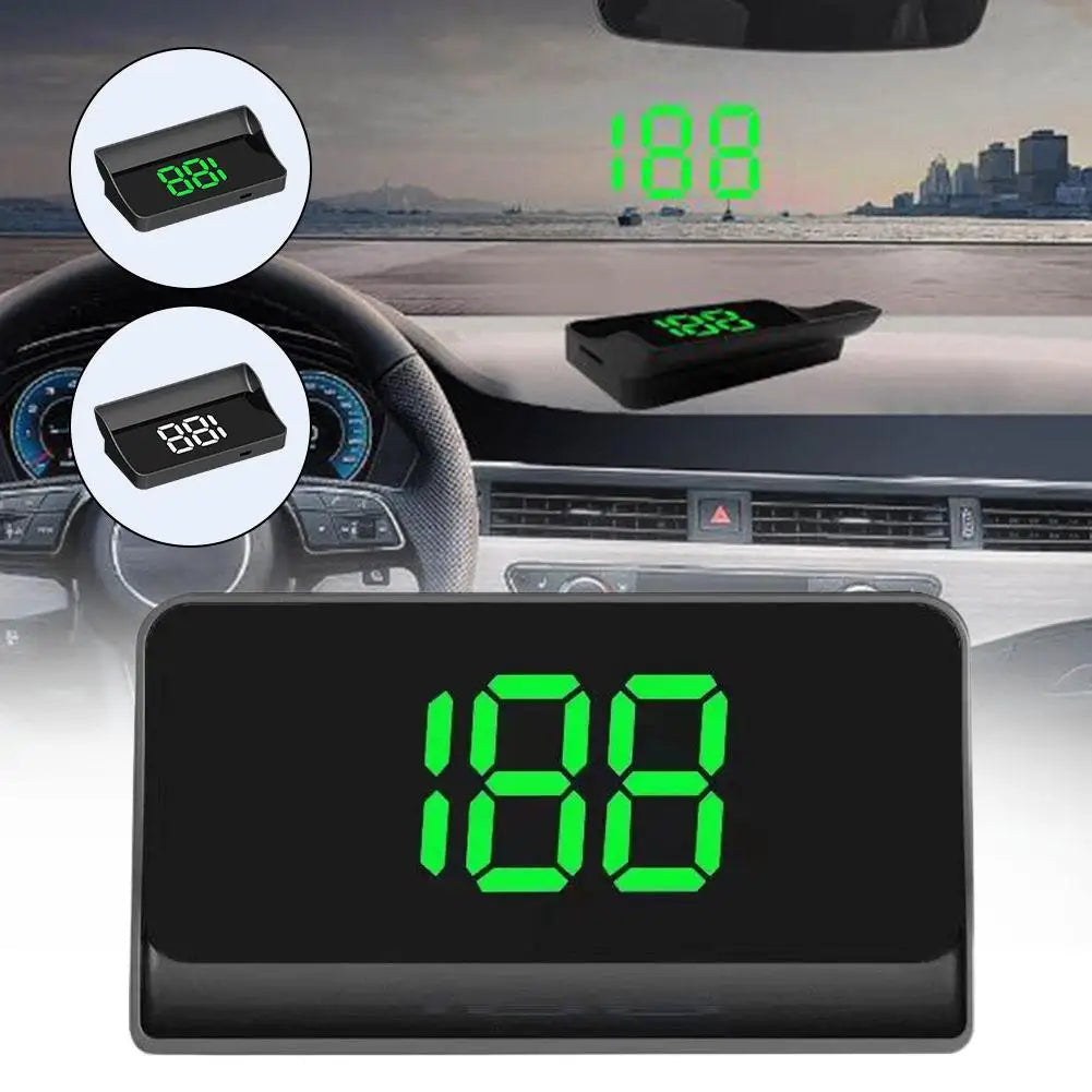 Compteur de vitesse GPS HUD numérique tête haute, Projection électronique automatique sur verre, compteur de vitesse de voiture, projecteur de pare-brise, horloge
