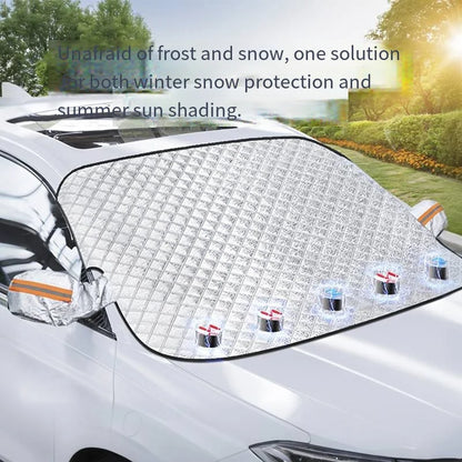 Housse de pare-brise avant pour protection contre la neige et le vent, protection contre la neige et le soleil, protection solaire avant, couverture de neige et de fenêtre