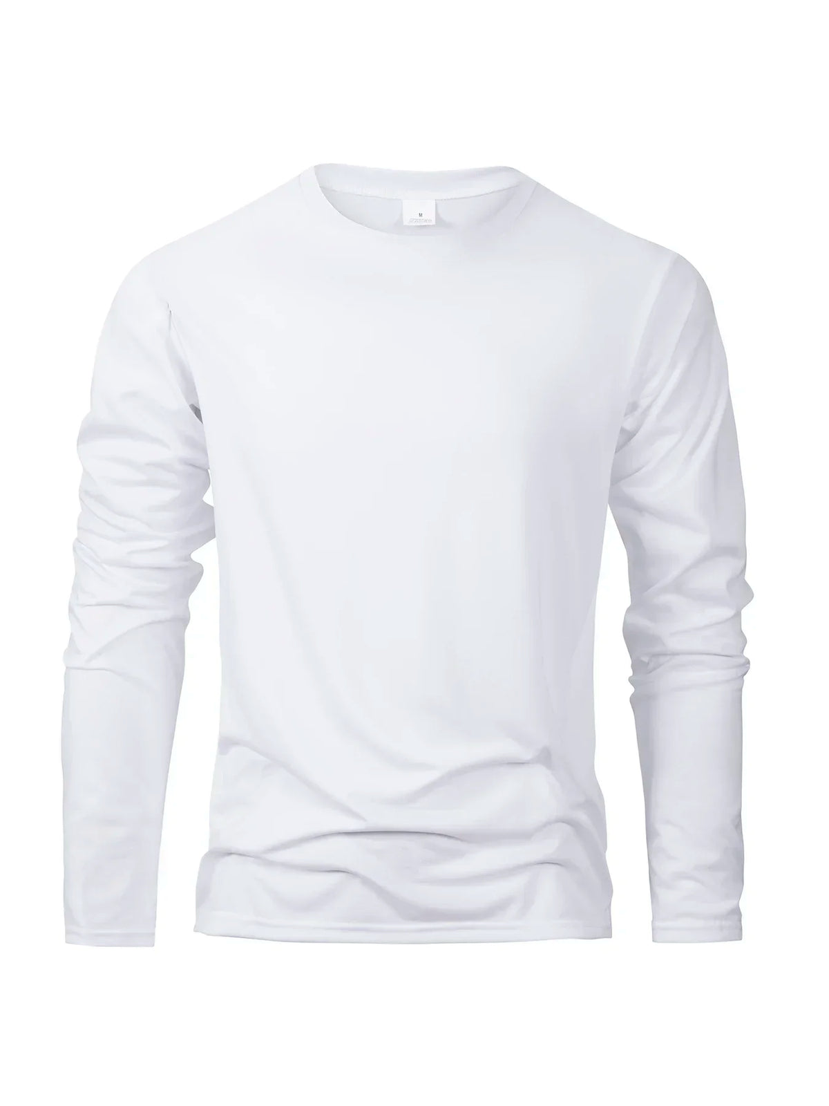 T-shirts à manches longues pour hommes, décontractés, col rond, évacuant l'humidité, hauts de sport pour hommes, confortables et polyvalents