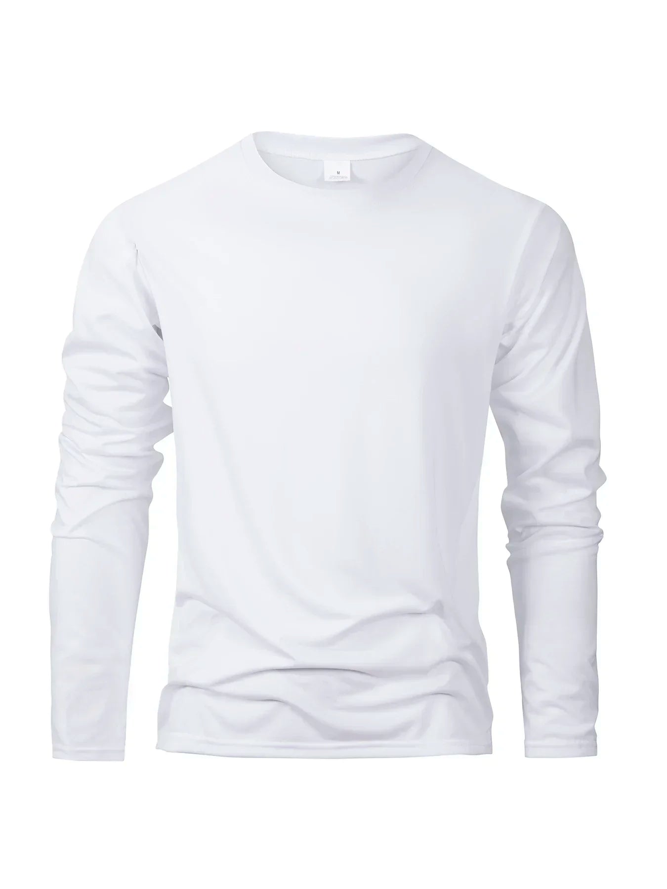 T-shirts à manches longues pour hommes, décontractés, col rond, évacuant l'humidité, hauts de sport pour hommes, confortables et polyvalents