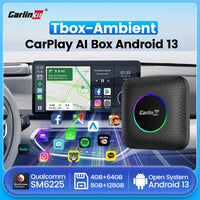 2025 CarlinKit 3 en 1 Android 13 Mini CarPlay Ai Box Android Auto Sans Fil CarPlay Box QCM6125 6225 8-Core Intégré Netflix Google Play Store Prise en charge de la carte SD 512 Go Car Smart TV Box pour voitures Android