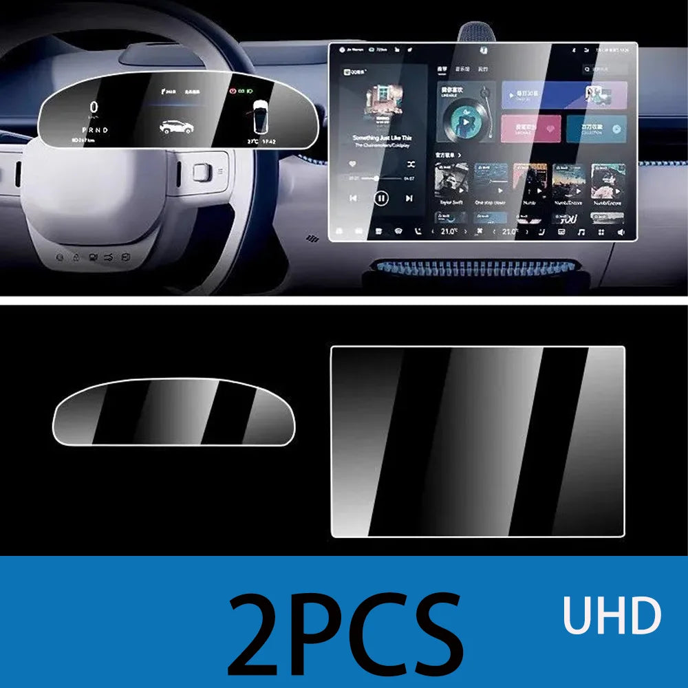 Pour Zeekr 7X 2024 2025 2026 Instrument de voiture Navigation arrière TV divertissement accoudoir protéger Film trempé accessoires intérieurs