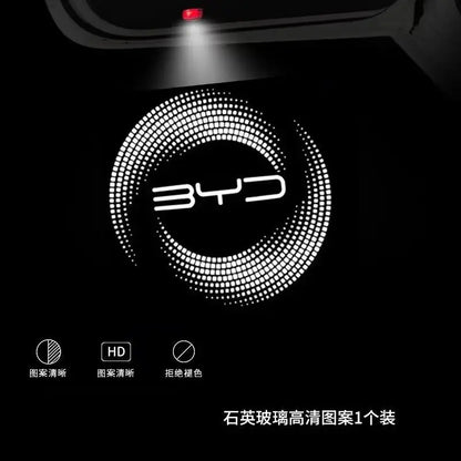 Convient aux lumières de bienvenue de porte de voiture BYD Lumière de bienvenue haute définition qui ne se décolore pas pour la lumière de bienvenue de voiture BYD BYD Han Qin Song
