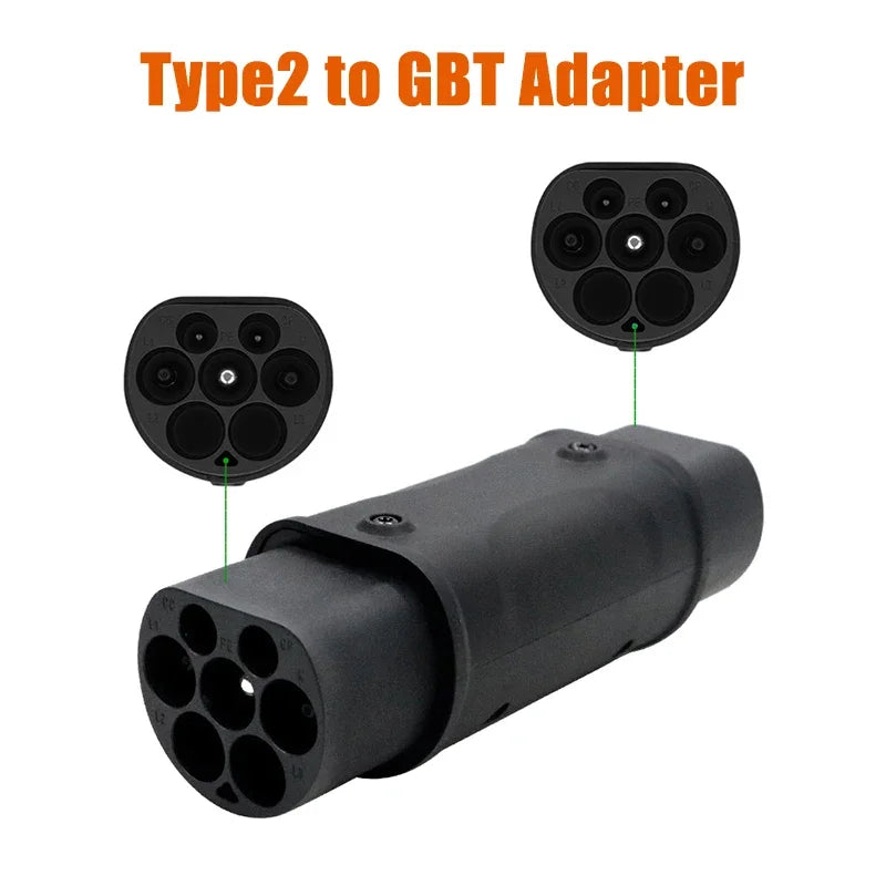 Nouveau connecteur de charge de véhicule électrique Type 2 à Type 1 J1772 EV adaptateur Type 2 à GBT EVSE chargeur Type1 à GBT EV adaptateur