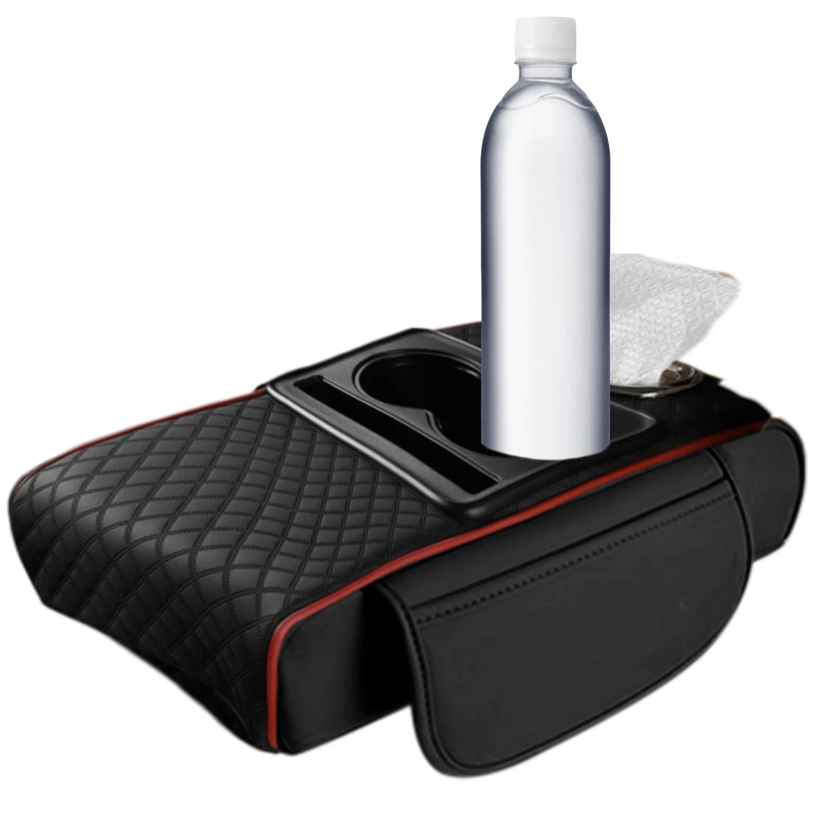 Coussin d'extension multifonctionnel pour accoudoir de voiture, coussin de console centrale épaissi de 7,5 cm, support de coude, organisateur de voiture