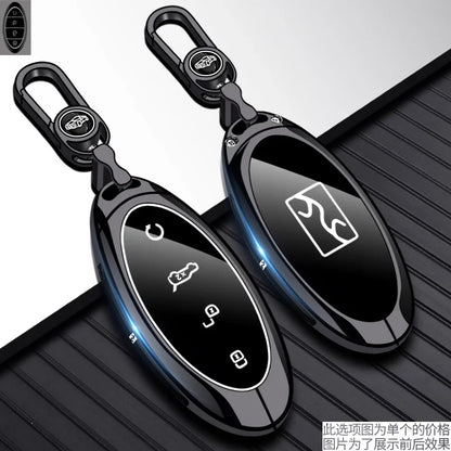 Housse de clé en métal de qualité supérieure pour BYD Yangwang U8/U9, étui de luxe à Protection complète pour clé de voiture, accessoires d'intérieur de voiture