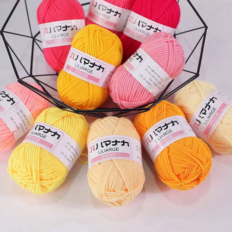 Fil à tricoter en coton doux et épais pour bébé, fil de velours en fibres épaisses pour tricot à la main, fil à crocheter pour pull DIY