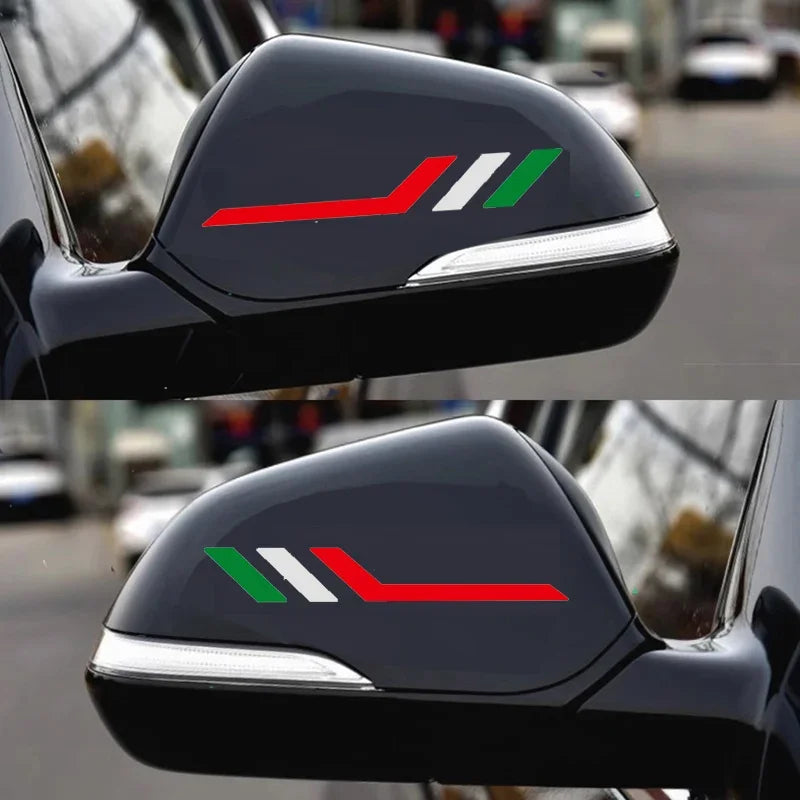 ملصق مرآة الرؤية الخلفية للسيارة قطعتان لـ Alfa Romeo Sportiva Giulia Giulietta 159 156 MITO Stelvio 147 إكسسوارات السيارات