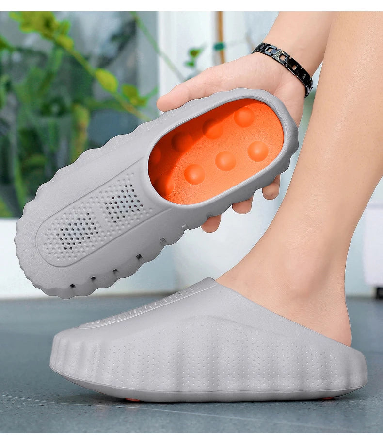 Pantoufles d'été à la mode pour hommes, chaussures d'extérieur légères antidérapantes à tige basse, chaussures décontractées résistantes à l'eau pour hommes