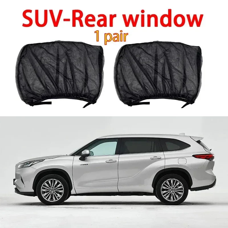 Pare-soleil anti-moustiques pour voiture, isolation thermique, anti-moustiques, maille de fenêtre de voiture, rideau latéral, accessoires de moustiquaire privée