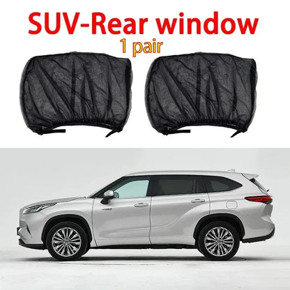 Pare-soleil anti-moustiques pour voiture, isolation thermique, anti-moustiques, maille de fenêtre de voiture, rideau latéral, accessoires de moustiquaire privée
