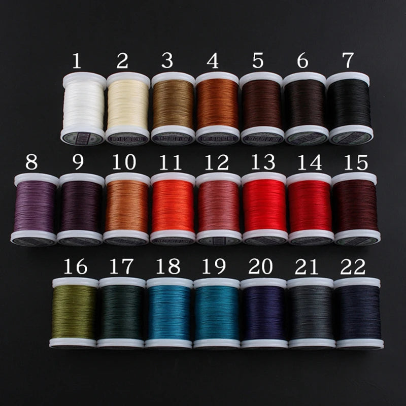 hilo elástico costura fil ciré accessoires cuir artisanat fil à coudre fil ciré rond cordon en Polyester cordon enduit de cire cordes