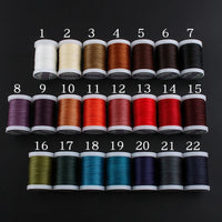 Fil à coudre rond ciré en Polyester, 0.4/0.5/0.6MM, accessoires de bricolage, artisanat du cuir, fil ciré, cordes enduites de cire, livraison directe