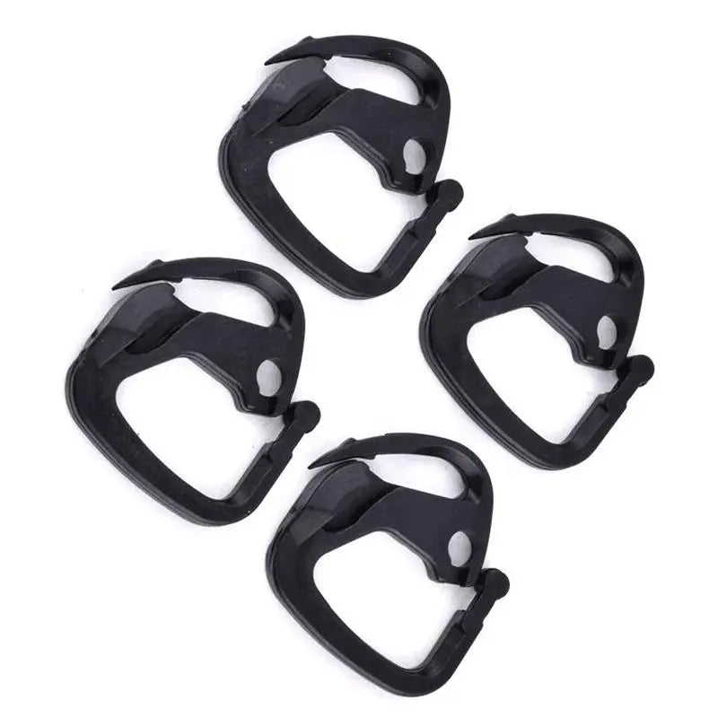 20/50/100 pièces Crochets noirs pour filet pare-soleil, Outil d'installation Agraffe pour filet pare-soleil de jardin, Support de suspension pour clôture de cour extérieure et de volière