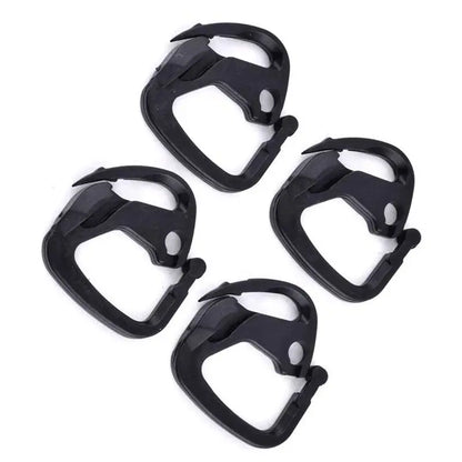 20/50/100 pièces Crochets noirs pour filet pare-soleil, Outil d'installation Agraffe pour filet pare-soleil de jardin, Support de suspension pour clôture de cour extérieure et de volière