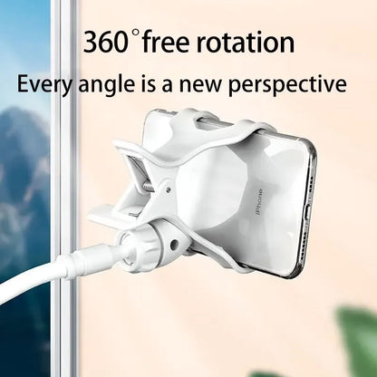 Pince de téléphone portable à col de cygne, bras long flexible, prêt Tatparesseux avec poignée, frais généraux en direct