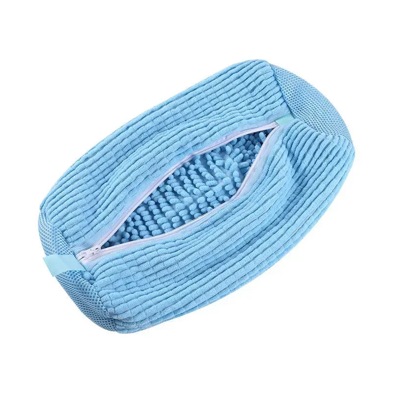 2/1 pièces sac de lavage de chaussures Machine à laver sacs à linge avec fermeture à glissière chaussures sacs de nettoyage chaussures blanchisserie Fibers moelleuses Sneaker