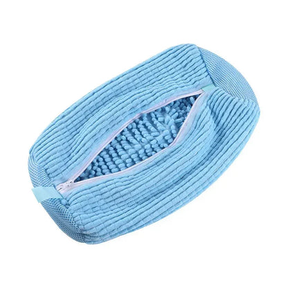 2/1 pièces sac de lavage de chaussures Machine à laver sacs à linge avec fermeture à glissière chaussures sacs de nettoyage chaussures blanchisserie Fibers moelleuses Sneaker