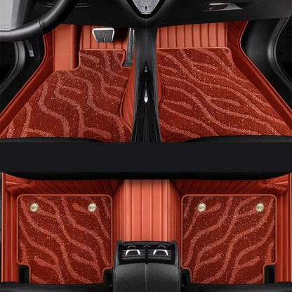 Tapis de sol de voiture personnalisé pour KIA Carnival Sedona VQ, Double couche, accessoires, doublures de sol en cuir, accessoires de voiture