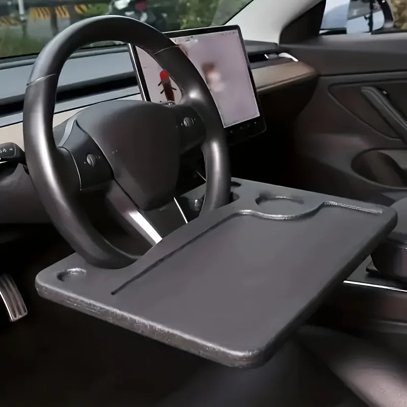 Plateau de volant 2 en 1 – Votre bureau de voiture pour les repas, le travail et la lecture. Ajustement durable et universel. Boutique maintenant!