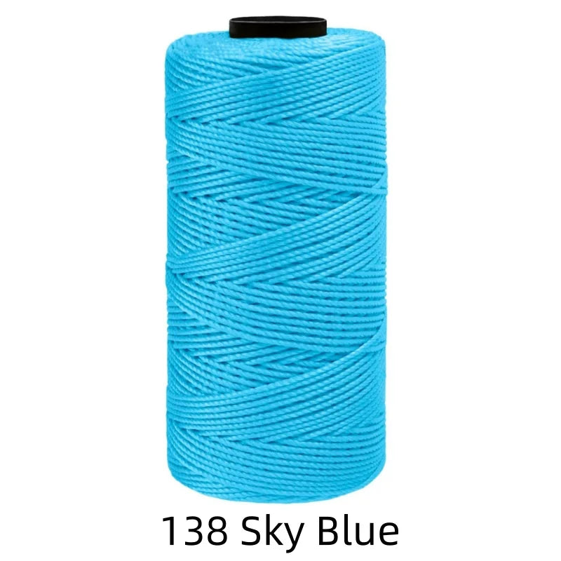Fil de soie et coton glacé léger d'été, 1.5mm, 200m, fil au Crochet pour bricolage, artisanat, sac, chapeau, chaussures, fil en polypropylène, cordon de fil au Crochet