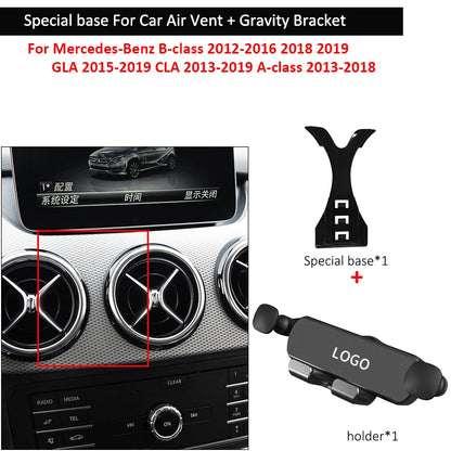 Support de téléphone portable de voiture pour Mercedes-Benz, base de montage spéciale pour grille d'aération, B200, B260, B, 180, B Classe A, GLA, CLA