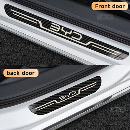 Plaque de seuil de porte de voiture en acier inoxydable, pour BYD Atto 3 Dolphin Seal Tang F3 Dmi Song Yuan EV 2023 2024 Atto 4, accessoires de voiture