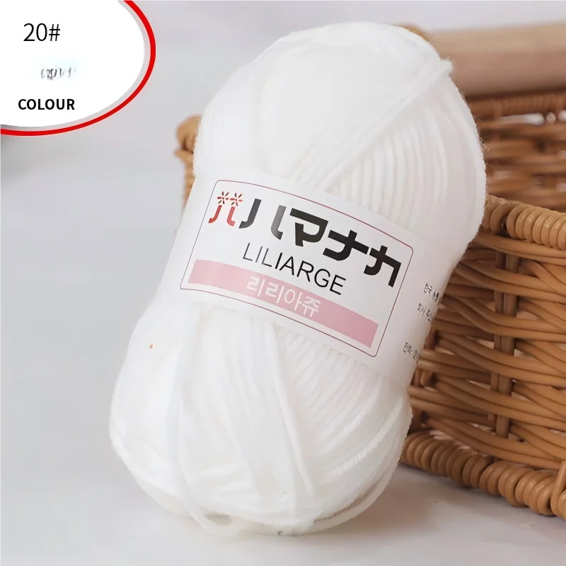 Fil à tricoter en coton doux et épais pour bébé, fil de velours en fibres épaisses pour tricot à la main, fil à crocheter pour pull DIY
