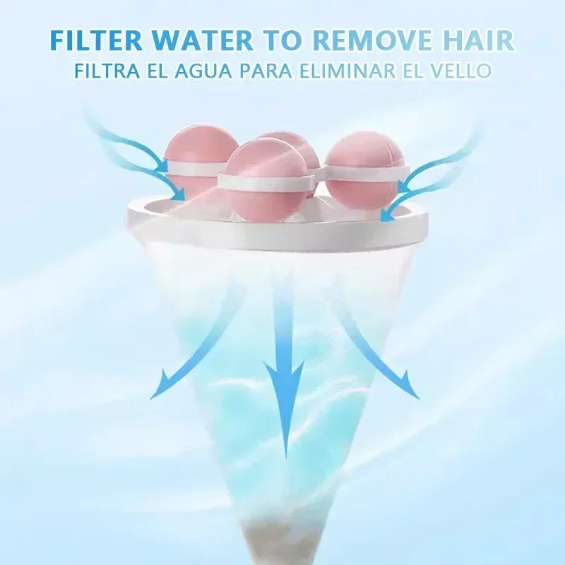 Épilateur pour animaux de compagnie, machine à laver, sac filtrant flottant, boule de linge réutilisable, outils pour livres, attrape-poils de chat