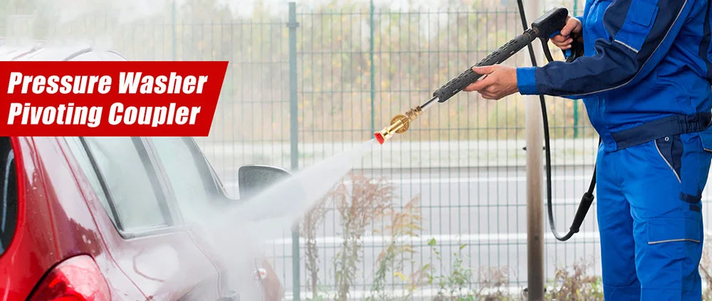 Nettoyeur de surface sous châssis de 24 pouces pour nettoyeur haute pression, balai à eau pour lavage de châssis de voiture, connecteur rapide 1/4 pouce, compatible Karcher Sun Joe