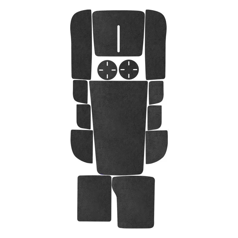 Alcantara Water Cup Pad pour XPeng G9, Central Control Storage Door Slot Pad, Antidérapant, Feuille décorative