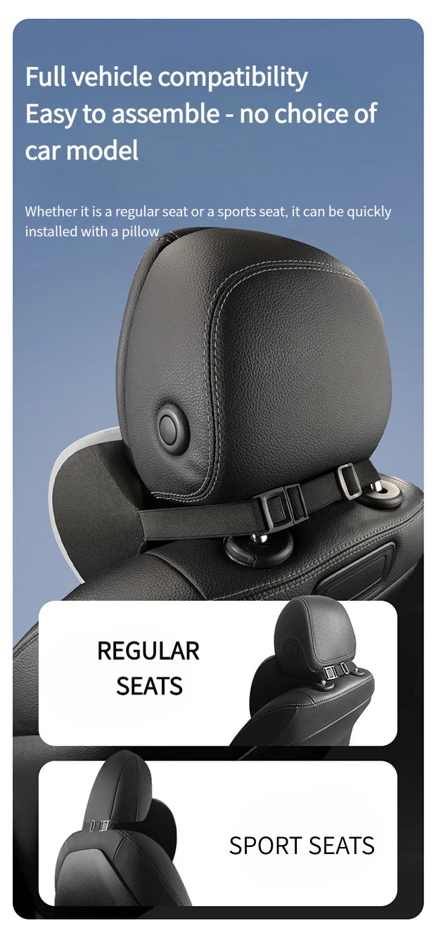 Appuie-tête de voiture, support lombaire, coussin de siège de voiture, coussin lombaire, oreiller chauffant électrique pour voiture, oreiller de protection du cou