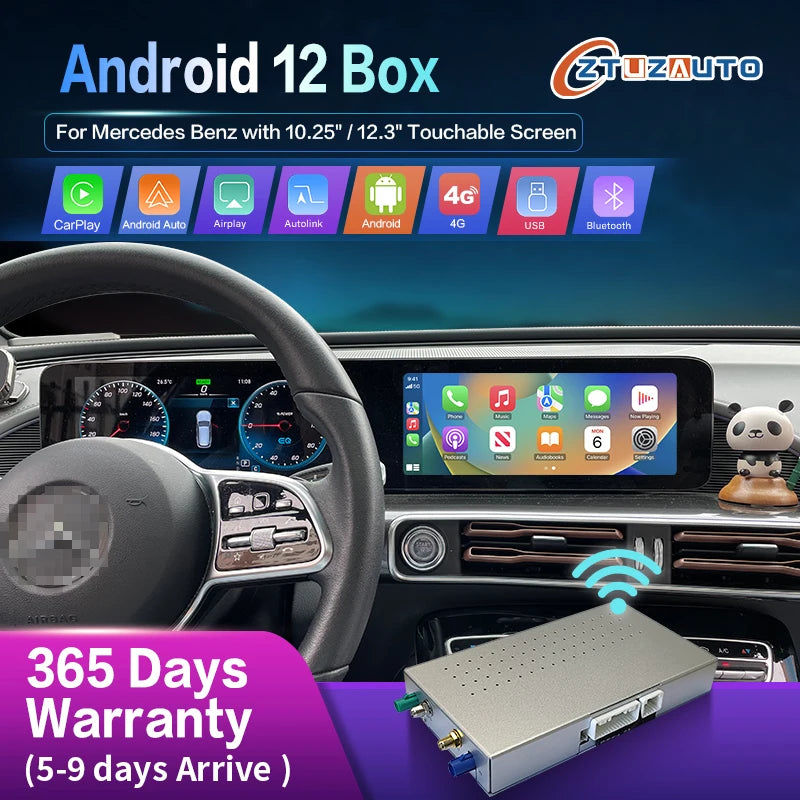 Android Auto CarPlay sans fil pour Mercedes, NTG6.0, W118, A180, A200, A45, A63, GLA, CLA, W176, B200, B180, W117, W213, W206, W222, MBaffiliés