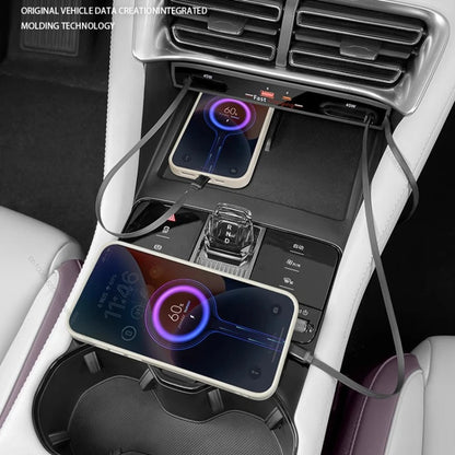 Boîtier de chargement rapide pour voiture BYD Song PLUS Dmi EV Seal U 2023 – 2025, station d'extension de commande centrale, extension Hub, chargement Usb