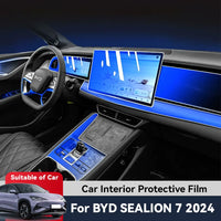 فيلم واقي داخلي مضاد للخدش من مادة TPU، تحكم مركزي أوتوماتيكي، ملاحة لسيارة BYD SEALION 7 EV 2024، ملحقات