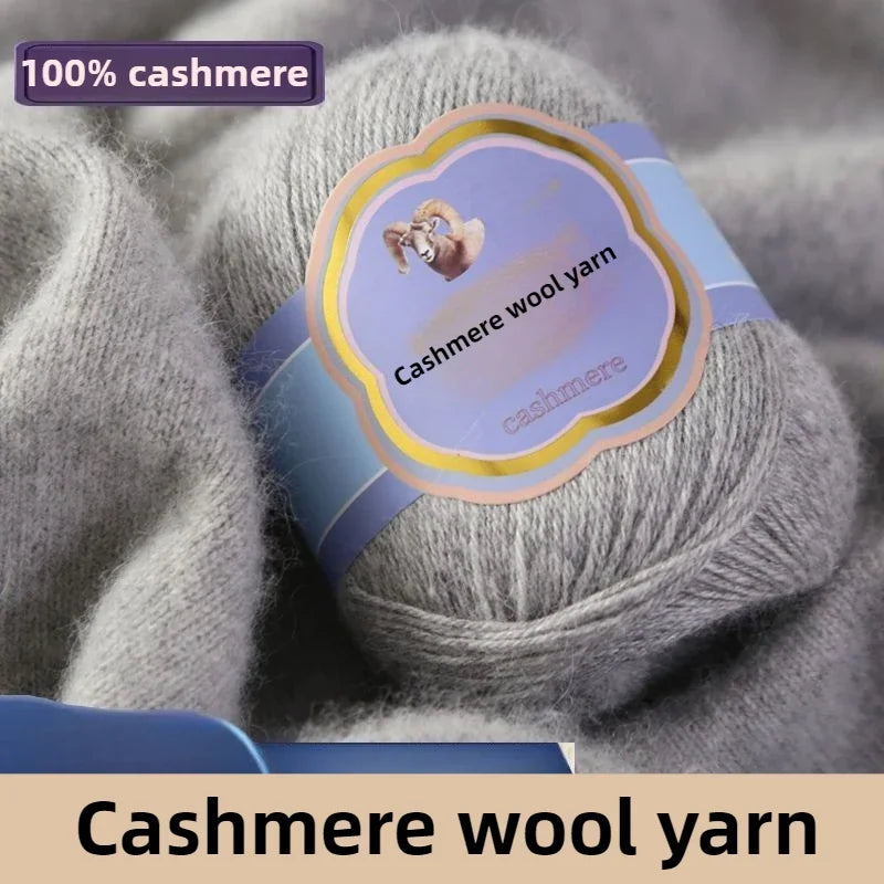 Fil de laine 100 cachemire pour optique moyenne ogo, écharpe, chaussettes, glafraîchement, chaud, 3 plis, crochet, doux pour la peau, 100% g/ensemble