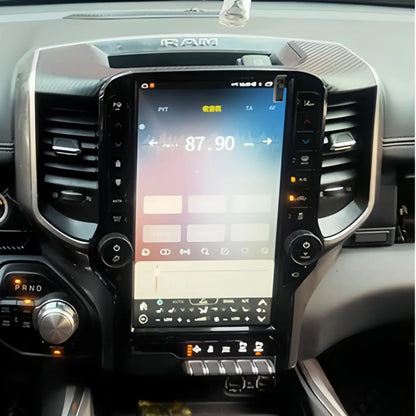 Radio de Navigation stéréo avec écran Big Toch, pour Dodge Ram 2019 – 2023, lecteur vidéo multimédia Android, sans fil, Carplay Head Uint Auto