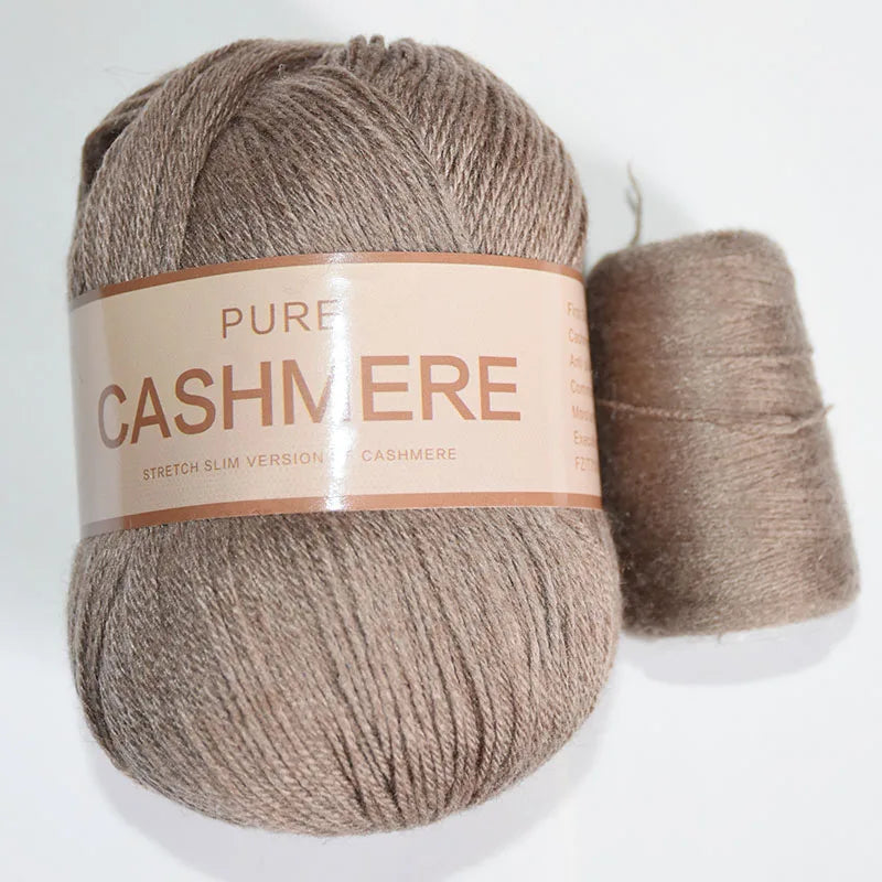 Fil de cachemire pour un crochet 3 plis peigné pur mongol chaud doux tissage flou tricot fil à main en cachemire 5 pièces