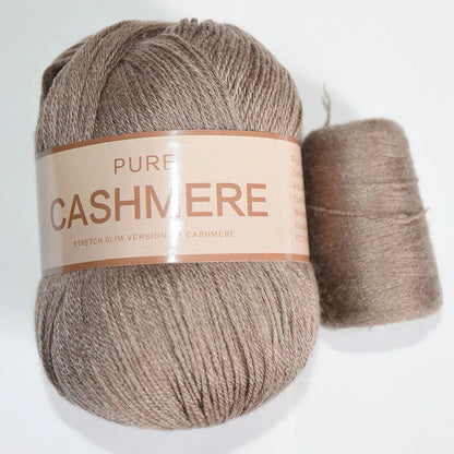 Fil de cachemire pour un crochet 3 plis peigné pur mongol chaud doux tissage flou tricot fil à main en cachemire 5 pièces
