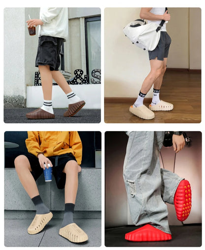 Pantoufles d'été à la mode pour hommes, chaussures d'extérieur légères antidérapantes à tige basse, chaussures décontractées résistantes à l'eau pour hommes