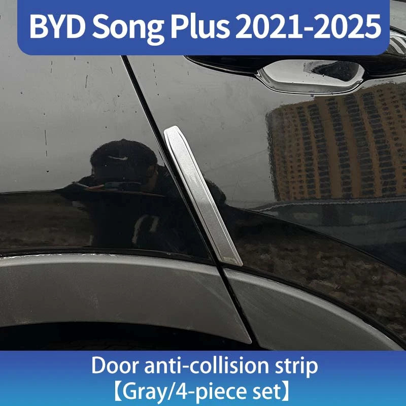 Bande Anti-collision pour porte de voiture ABS, autocollant de protection extérieur résistant aux rayures et à l'usure, pour Byd Song Plus Seal u Dmi 2020 – 2025, 4 pièces