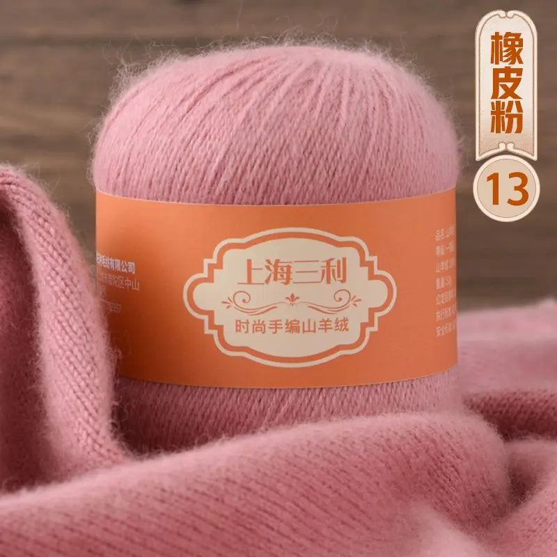 Fil de cachemire mongol chaud 100 g/ensemble, 3 plis, pour pull, gants, Crochet, écharpe à tricoter, fil de laine, doux pour la peau, uni, 100%